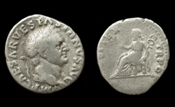 Vespasian, Denarius, Pax Reverse, Early Flavian Issue!